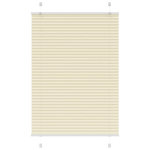 VIDAXL Store plisse creme 90x150 cm largeur du tissu 89,4 cm polyester