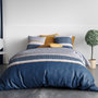 Voir la diapositive 1 : ATELIER DU COTON Parure housse de couette 100% coton 57 fils zante