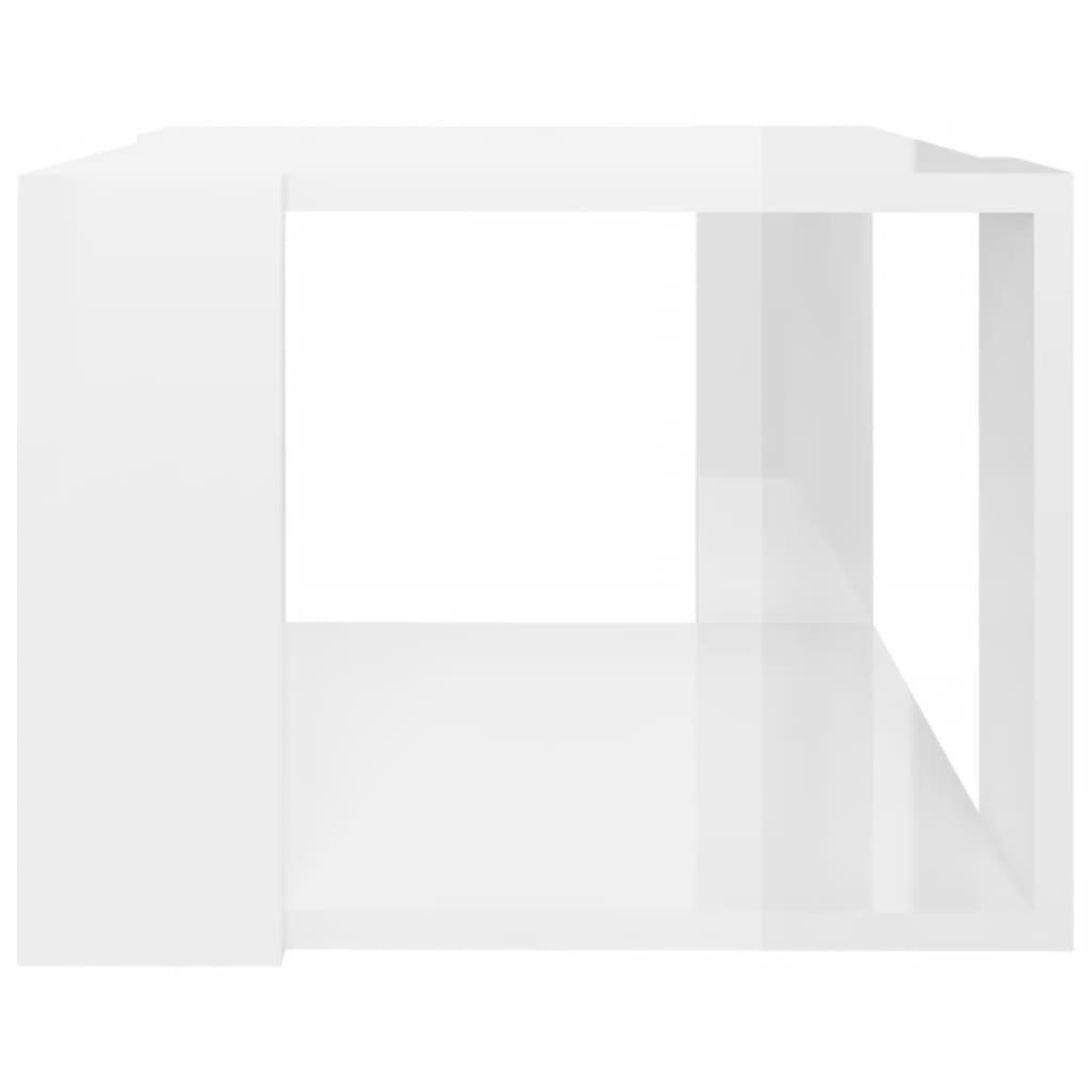 Voir la diapositive 4 : VIDAXL Table basse Blanc brillant 40x40x30 cm Bois d'ingenierie