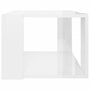 Voir la diapositive 4 : VIDAXL Table basse Blanc brillant 40x40x30 cm Bois d'ingenierie