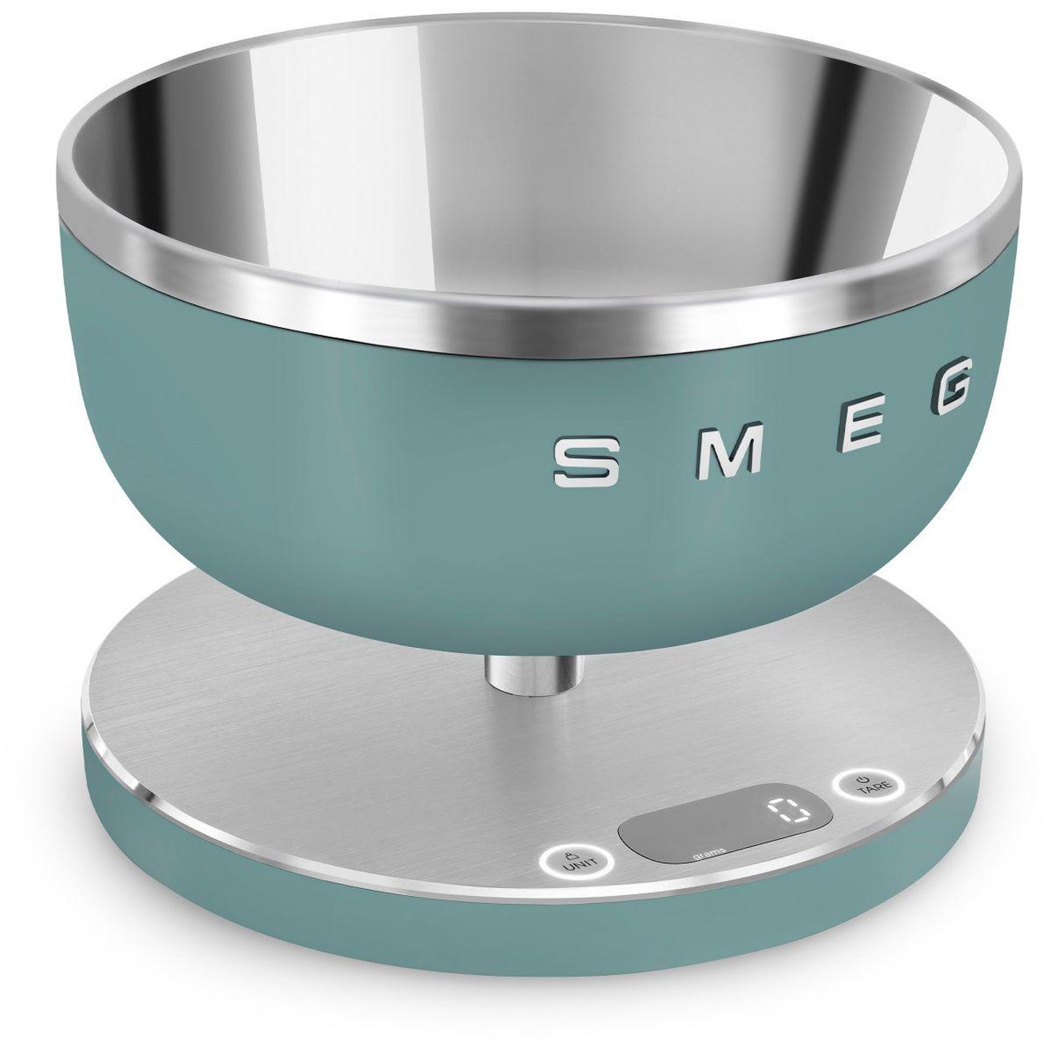 Voir la diapositive 3 : SMEG Balance de cuisine ksc01egmww verte émeraude