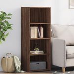 VIDAXL Buffet haut chene marron 45x41x124 cm bois d'ingenierie