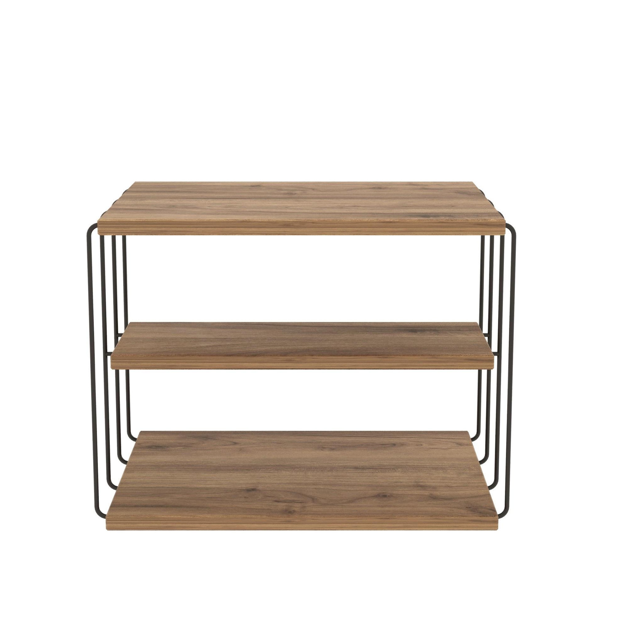 Habitat et Jardin Table d'appoint en bois  lifon  - 50 x 40 x 33 cm - marron
