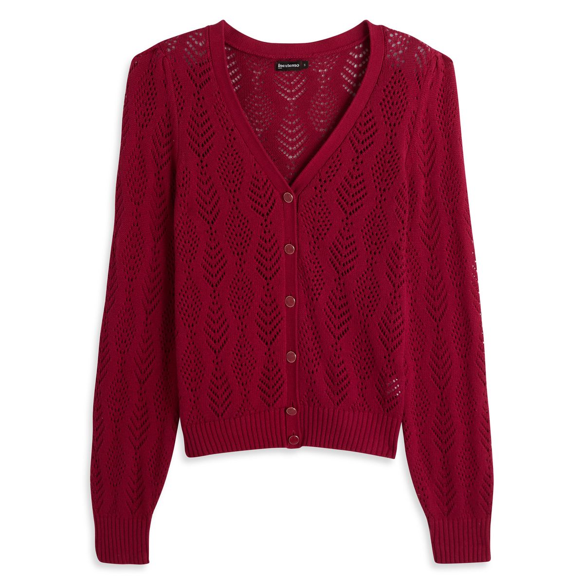 INEXTENSO Gilet fushia uni femme