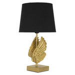 Paris Prix Lampe à Poser Design  Wings  45cm Or & Noir