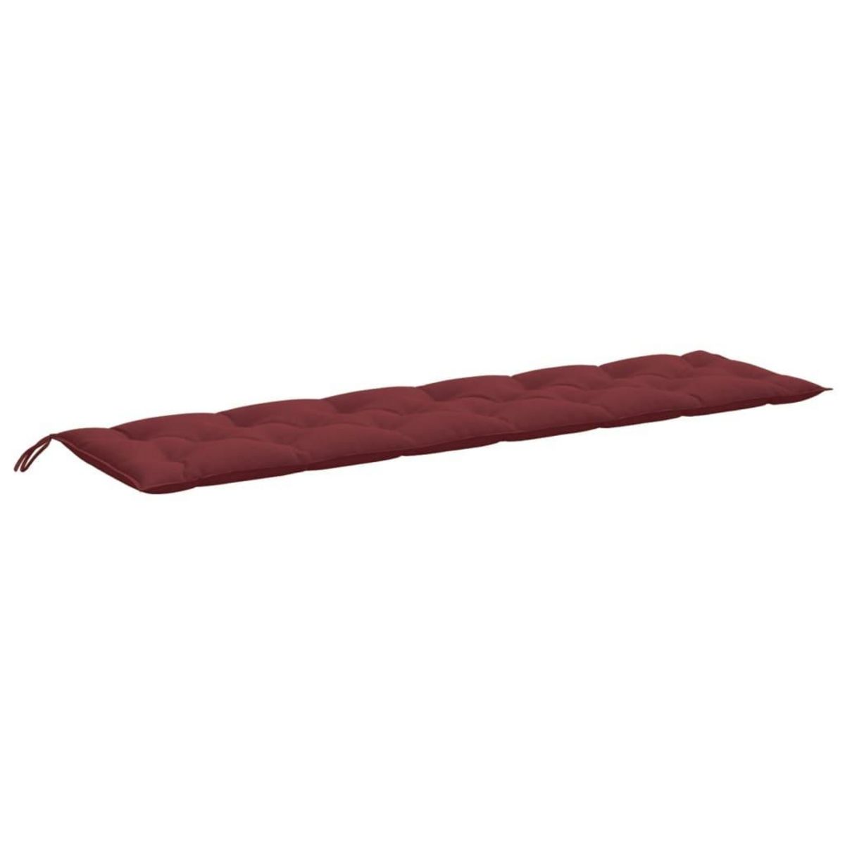 VIDAXL Coussins de banc de jardin lot de 2 rouge bordeaux melange