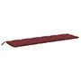 Voir la diapositive 5 : VIDAXL Coussins de banc de jardin lot de 2 rouge bordeaux melange