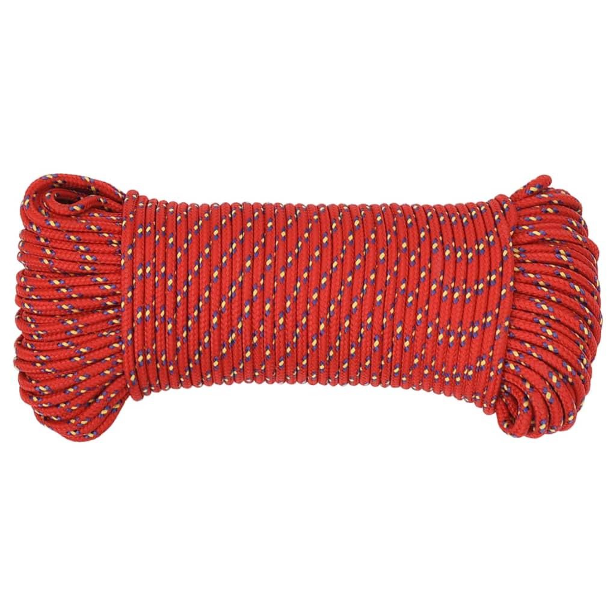 Voir la diapositive 3 : VIDAXL Corde de bateau Rouge 3 mm 500 m Polypropylene