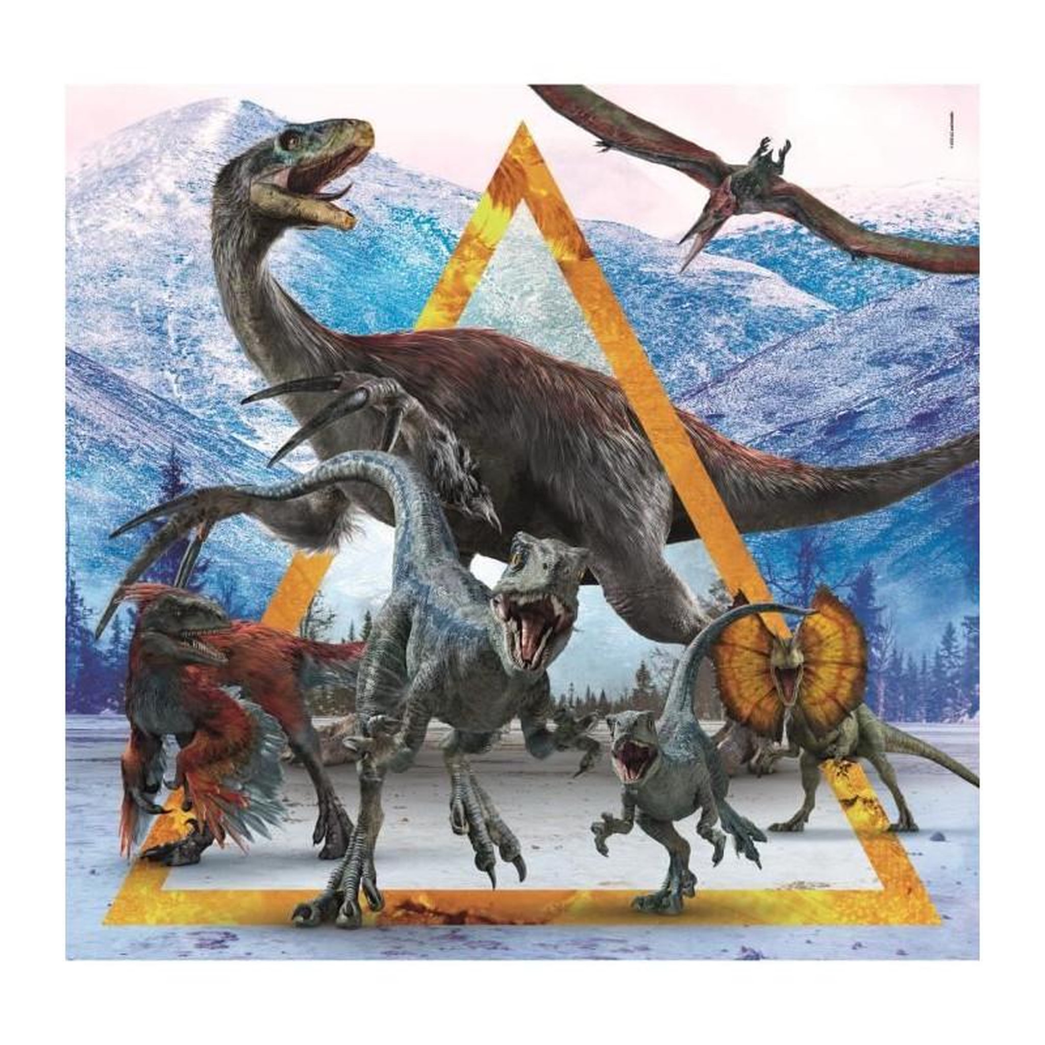 Voir la diapositive 4 : CLEMENTONI Set de 3 puzzles enfant 3x48 pièces – Jurassic World – Clementoni