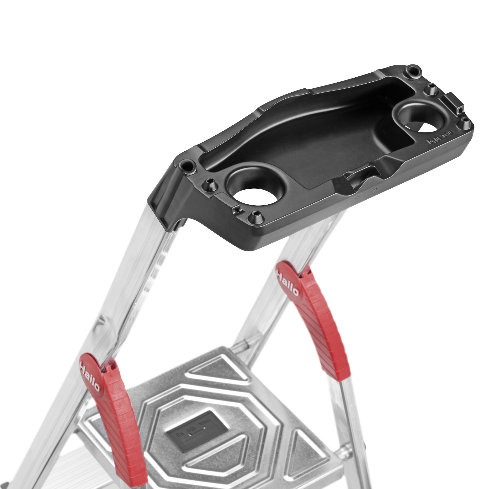 Voir la diapositive 4 : HAILO Escabeau 6 marches larges 3m05 en aluminium - PROFISTEP XXL