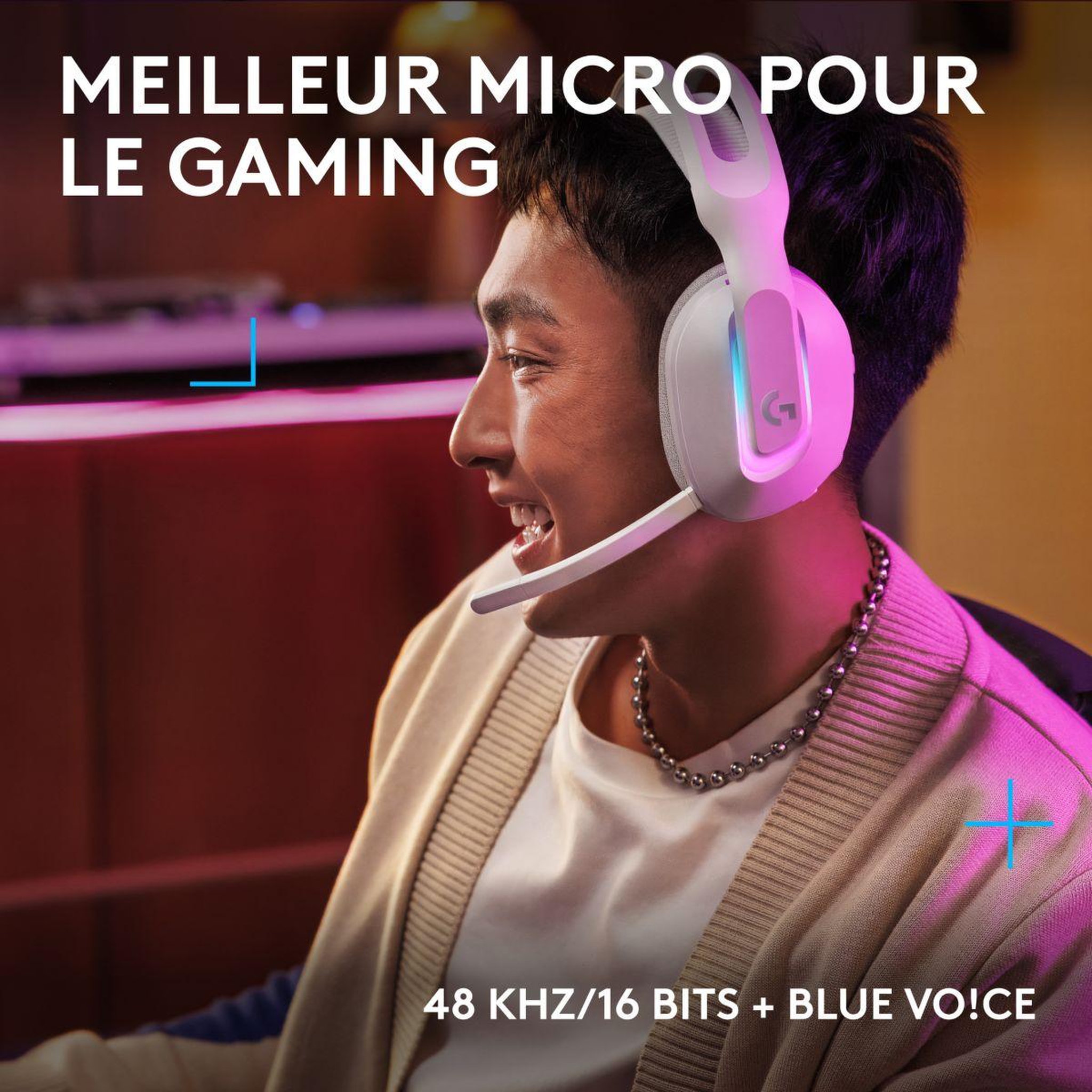 Voir la diapositive 3 : Logitech Casque gamer G522 LIGHTSPEED Blanc