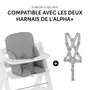 HAUCK Accessoires de chaise haute en bois Alpha Cosy Comfort Stretch Gris