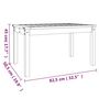 Voir la diapositive 6 : VIDAXL Table de jardin 82,5x50,5x45 cm bois massif de douglas