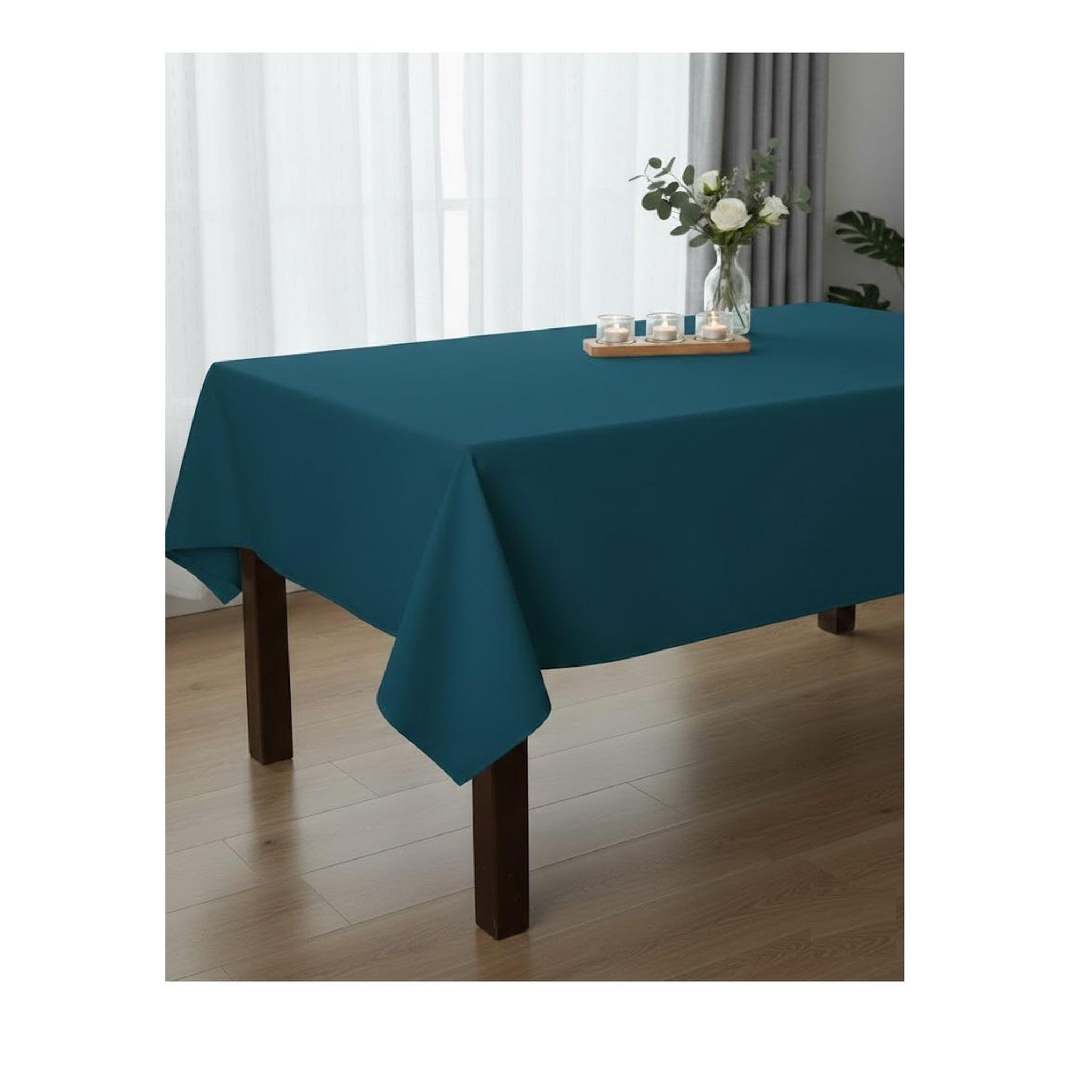Voir la diapositive 2 : Eden Nappe en polyester finition ourlet nels