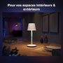 Voir la diapositive 2 : PHILIPS HUE Philips White and Color Ambiance, lampe a poser portable Hue Belle, compatible Bluetooth, blanche