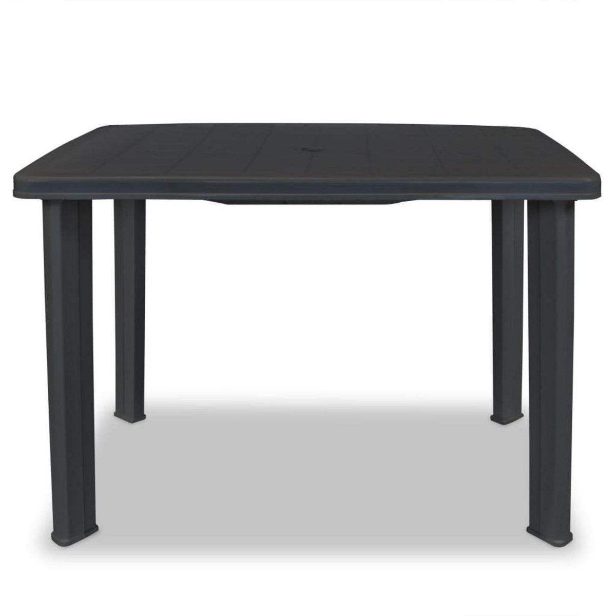 VIDAXL Table de jardin Anthracite 101 x 68 x 72 cm Plastique