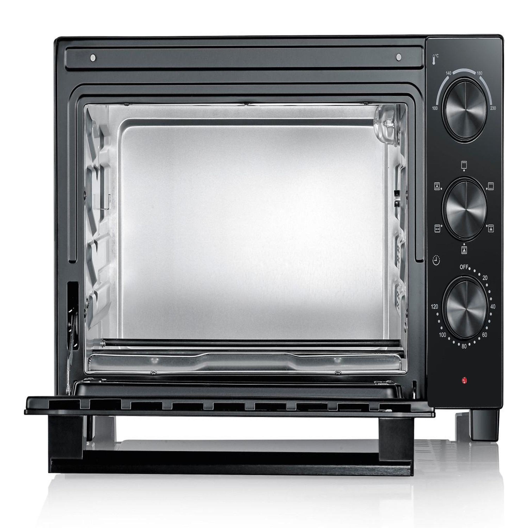 Voir la diapositive 3 : SEVERIN Four chaleur tournante 30l 48.5cm noir - to2075