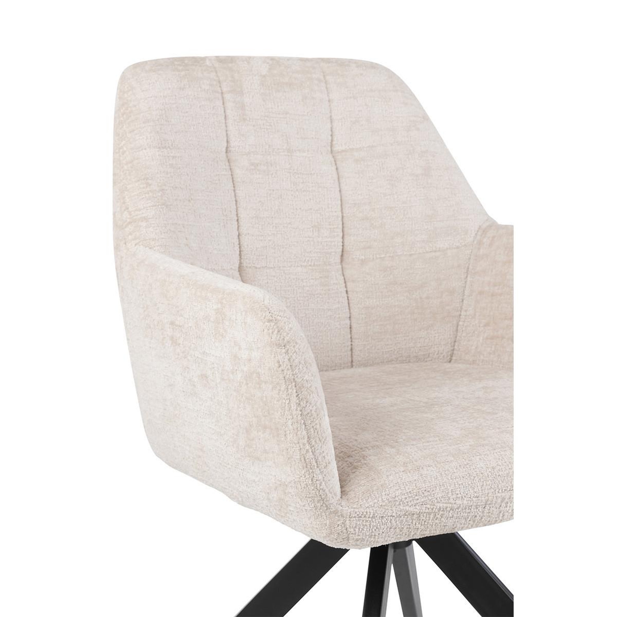 Voir la diapositive 5 : J-LINE Chaise design  louna  85cm ivoire
