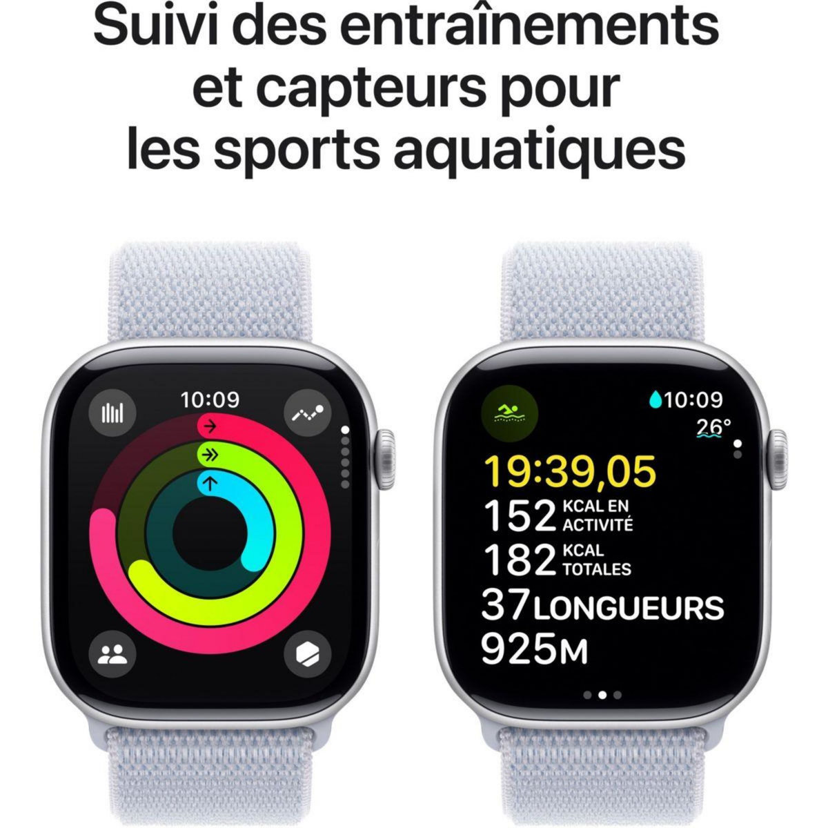 APPLE Montre connectée Serie 10 42mm Alu/Argent Loop Cellular