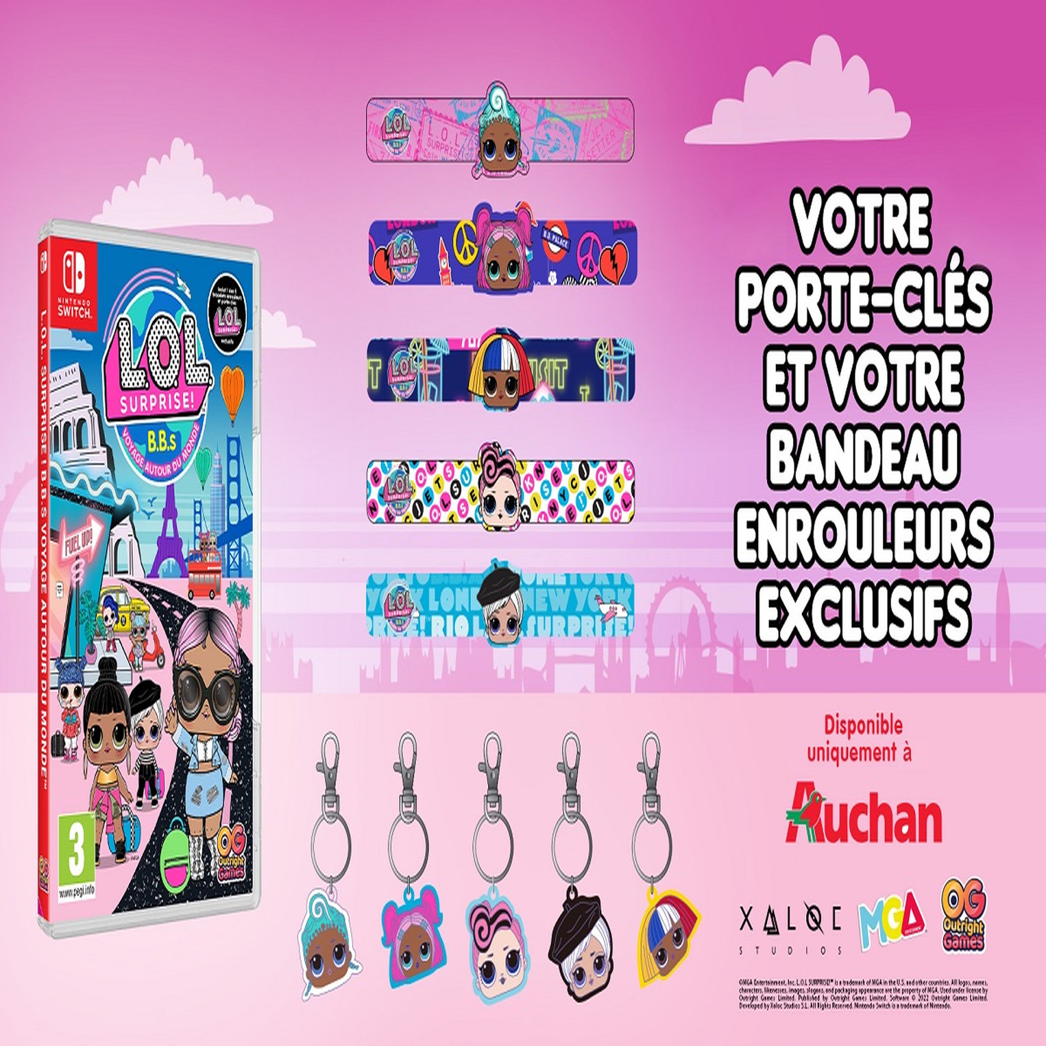 Voir la diapositive 3 : L.O.L. Surprise ! B.B.S Voyage autour du monde Edition Exclusive Auchan Nintendo Switch