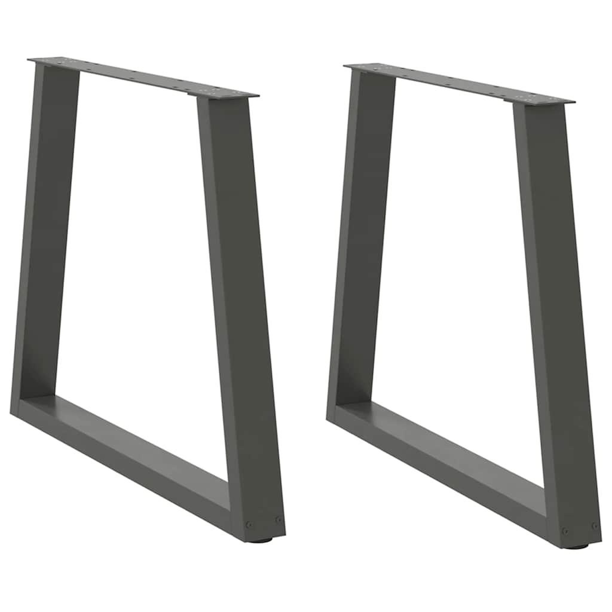 VIDAXL Pieds de table a manger forme de V 2 pcs 80x(72-73,3) cm acier