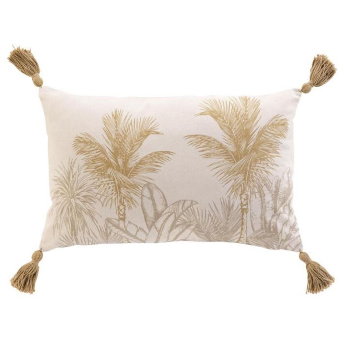 Paris Prix Coussin Déco Imprimé  Dune  30x50cm Naturel