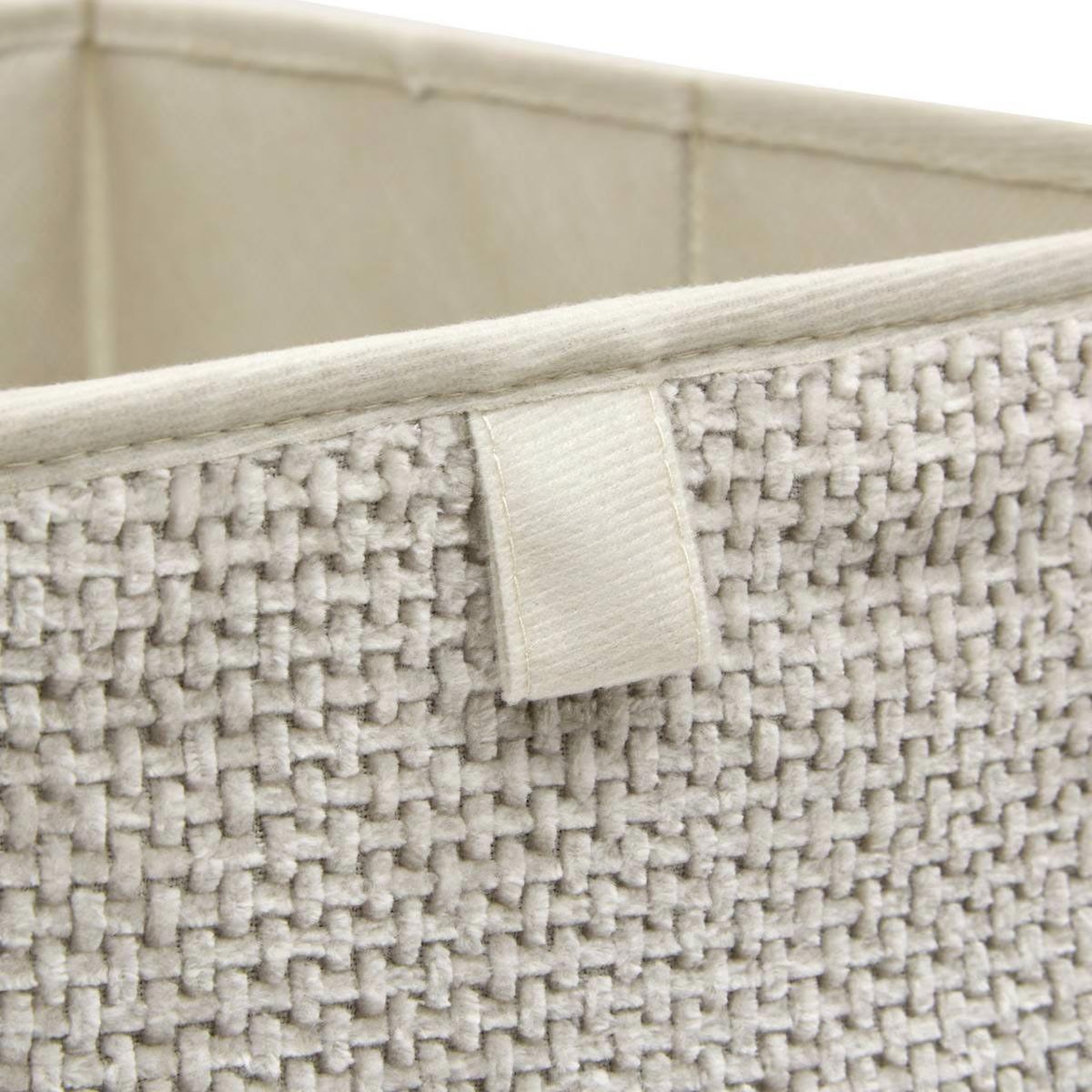 Voir la diapositive 2 : FIVE Boîte de Rangement Pliable  Velvy  31x31cm Beige