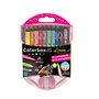 ULMANN  Coffret de coloriage 9 feutres lavables + 9 crayons de couleurs + 1 crayon graphite HB + 1 effaceur de feutres + 1 taille crayon Colorbox XS rose