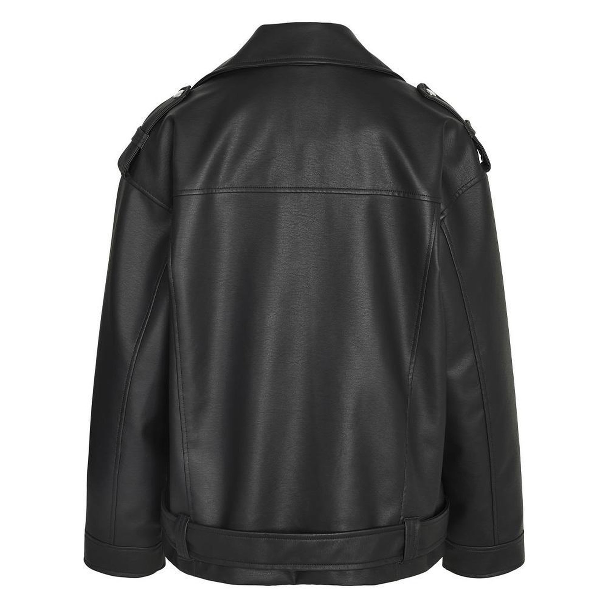 Voir la diapositive 2 : NOISY MAY Perfecto Noir Femme Noisy May Paulina Oversize Biker Curve