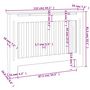 Voir la diapositive 6 : VIDAXL Cache-radiateur 112x19x81,5 cm MDF