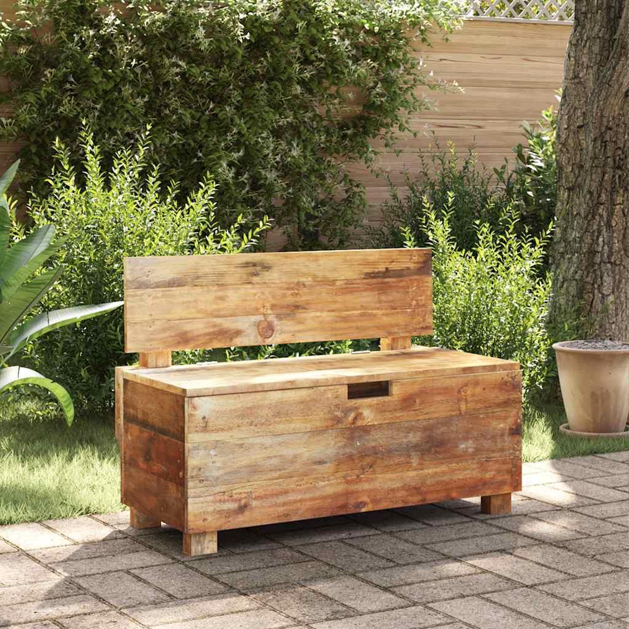 VIDAXL Banc bois massif d'acajou 86x40x60 cm