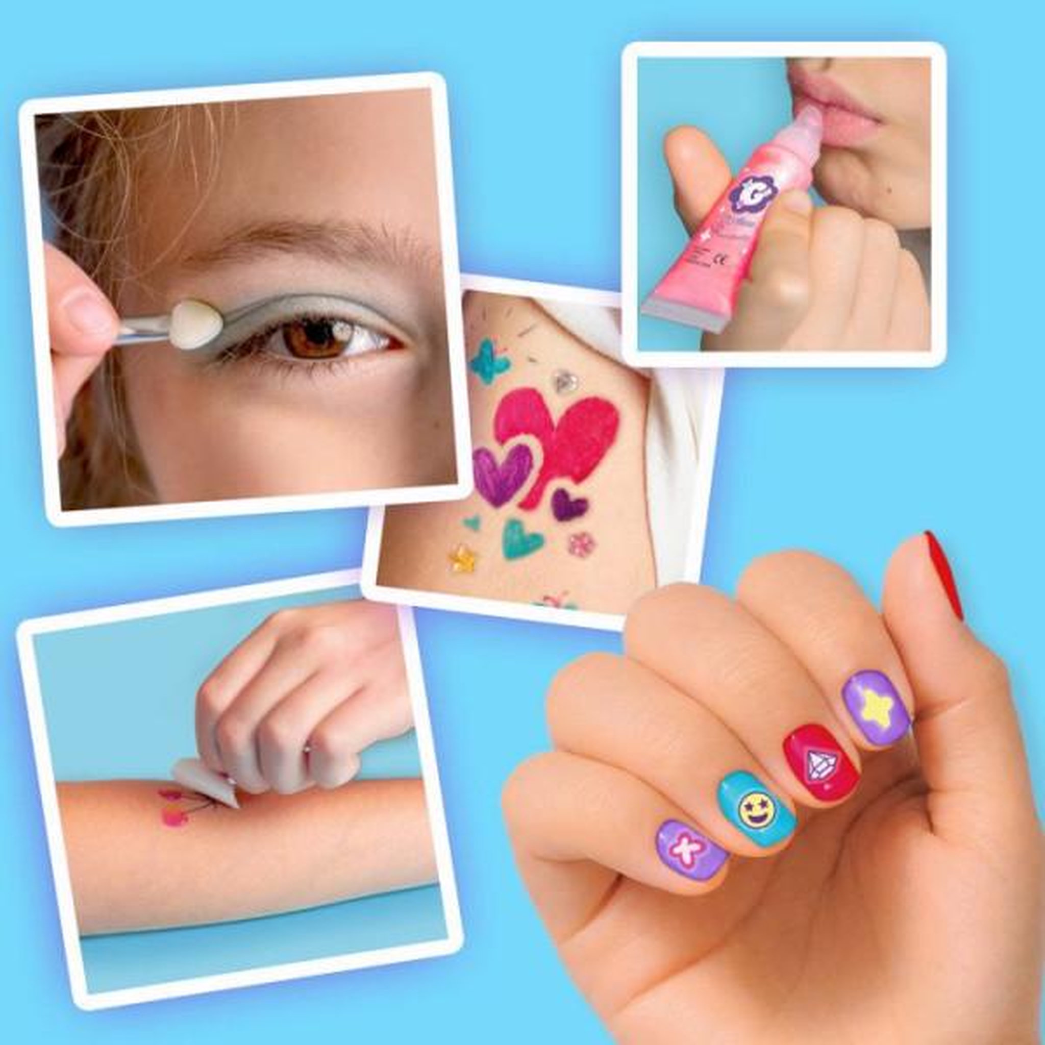 Voir la diapositive 3 : SMOBY Smoby - Glam Me Up 3 en 1 Glow Station - Studio Beauté Enfant - Manucure, Maquillage et Tatouages - Plus de 20 Accessoires - 6