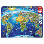 EDUCA Puzzle 2000 pièces :  symboles du monde