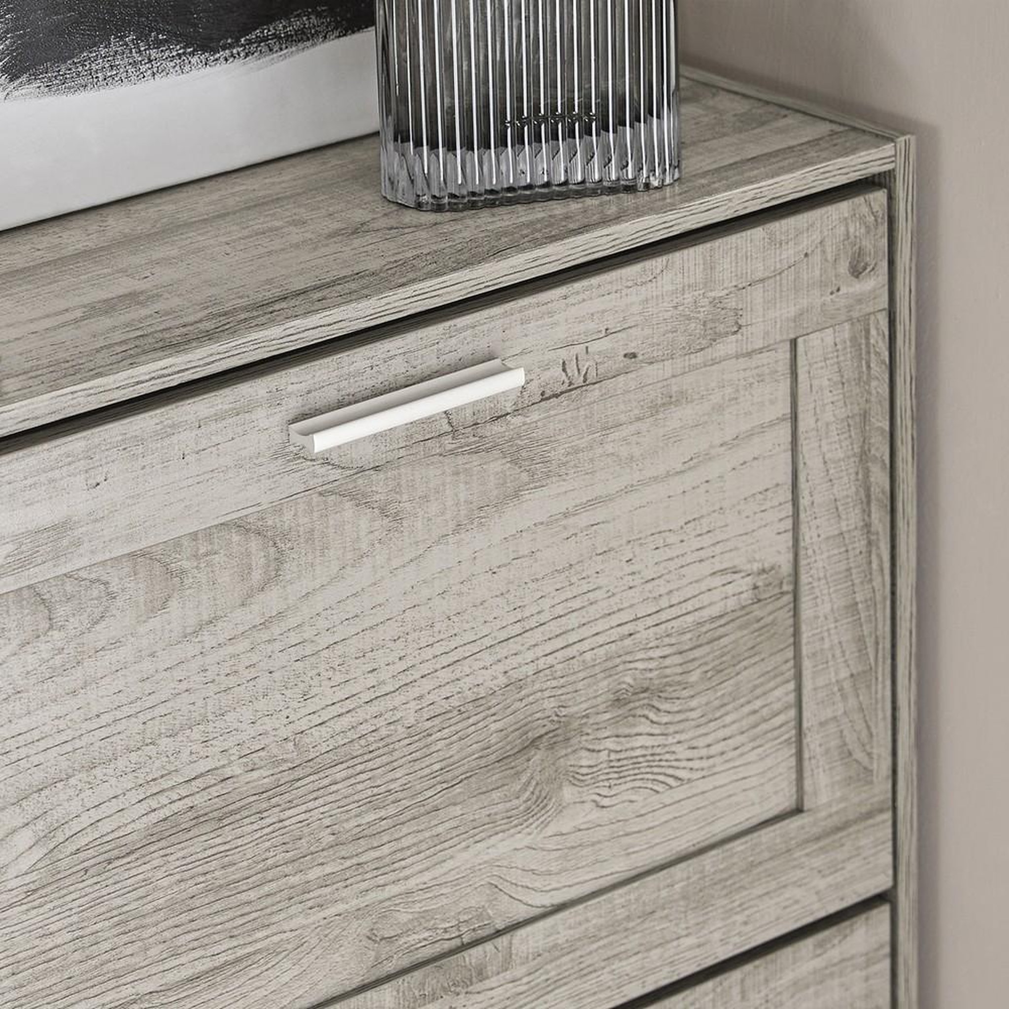 Voir la diapositive 6 : SOBUY SoBuy - Meuble À Chaussures 2 portes - Rustique - FSR137