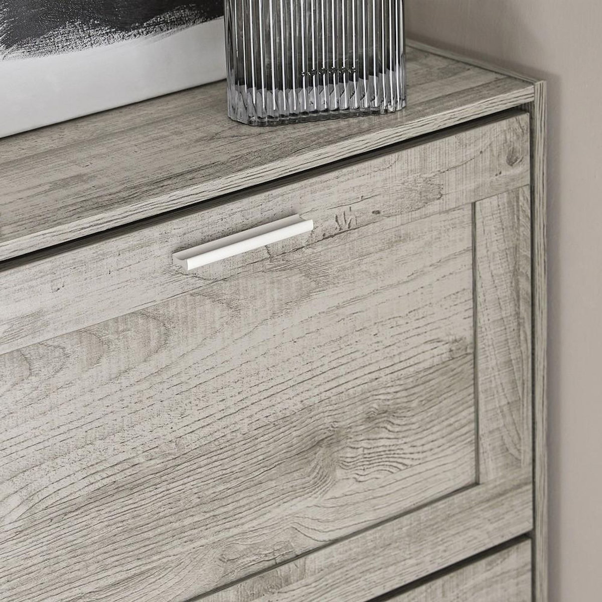 SOBUY SoBuy - Meuble À Chaussures 2 portes - Rustique - FSR137