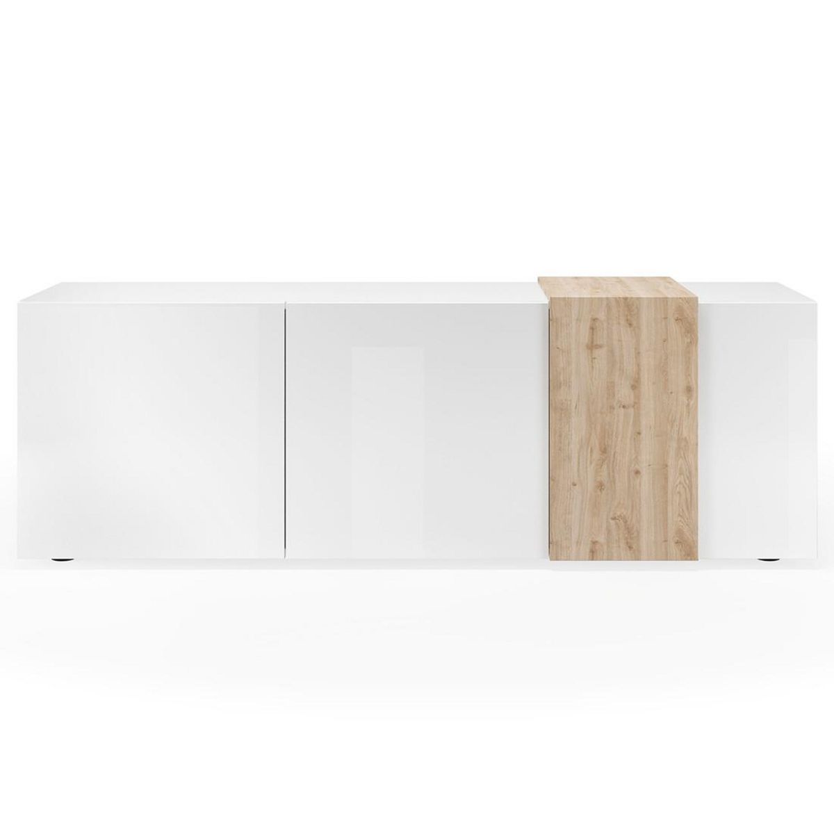 BEST MOBILIER Leon - meuble tv - 3 portes - 181 cm