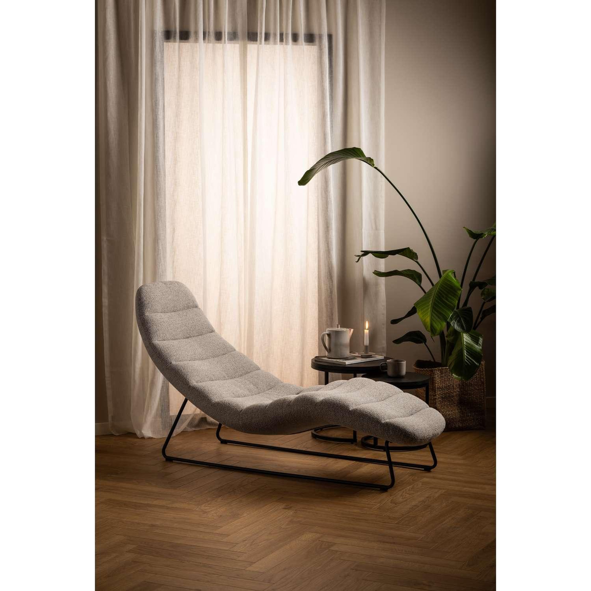 Voir la diapositive 2 : TOILINUX Fauteuil relax chaplin - beige