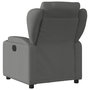 Voir la diapositive 3 : VIDAXL Fauteuil inclinable Gris fonce Tissu