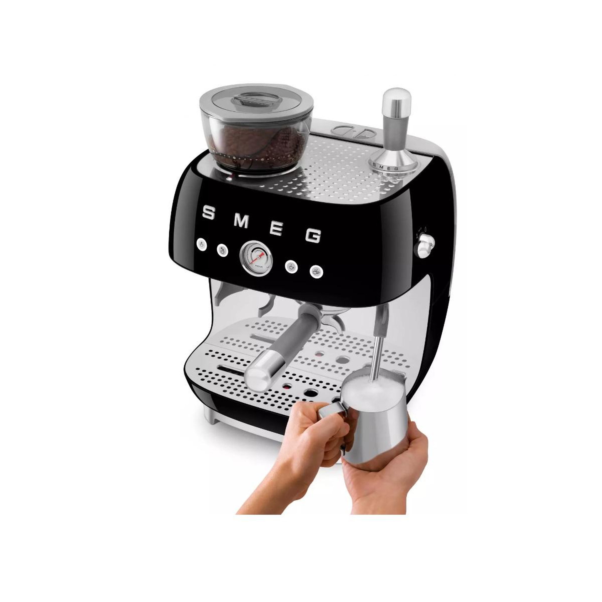 Voir la diapositive 6 : SMEG Expresso broyeur egf03bleu black