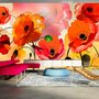 Voir la diapositive 1 : Paris Prix Papier Peint XXL  Velvet Poppies  280x500cm