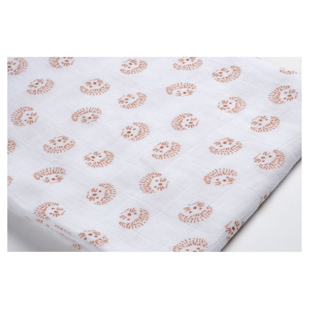 BEABA Boite de 3 Langes en coton bio Hérisson