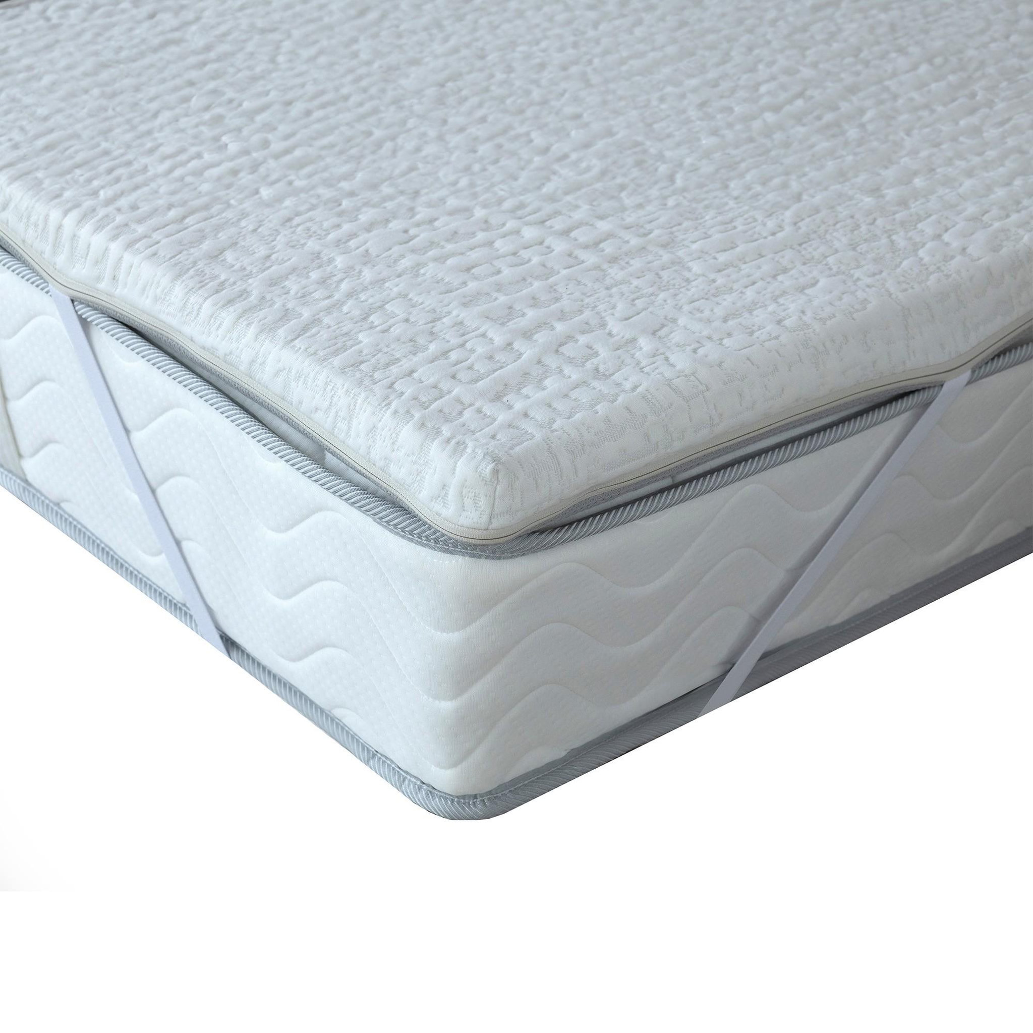 Voir la diapositive 5 : IDLITERIE Surmatelas déhoussable Duo Latex + Mémoire de forme