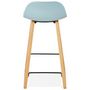 Voir la diapositive 5 : Paris Prix Tabouret de Bar Design  Toki  87cm Bleu & Naturel
