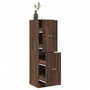 Voir la diapositive 1 : VIDAXL Armoire apothicaire chene marron 40x41x144,5 cm bois ingenierie