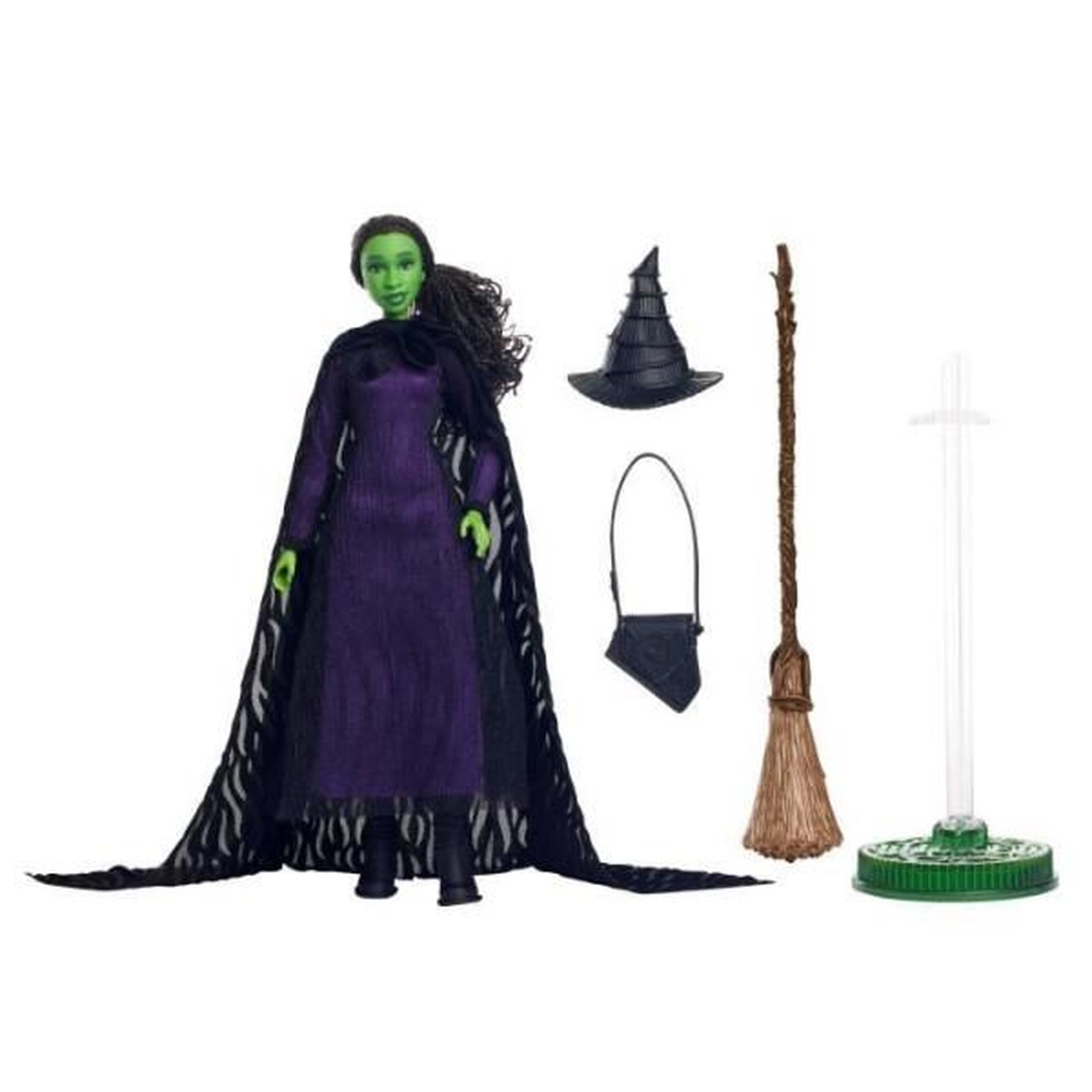 Voir la diapositive 4 : MATTEL Mattel-Wicked-Poupée Elphaba avec cheveux tressés et multiples poses - Wicked - HXY38