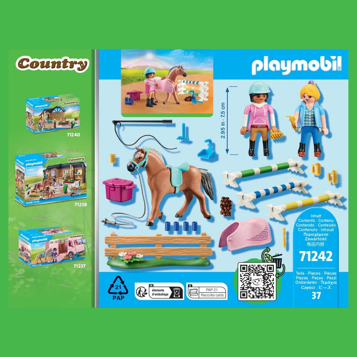 PLAYMOBIL 71242 - Cavalière cheval monitrice