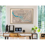 Voir la diapositive 2 : Paris Prix Affiche Murale Encadrée  Raised Relief Map Hamburg