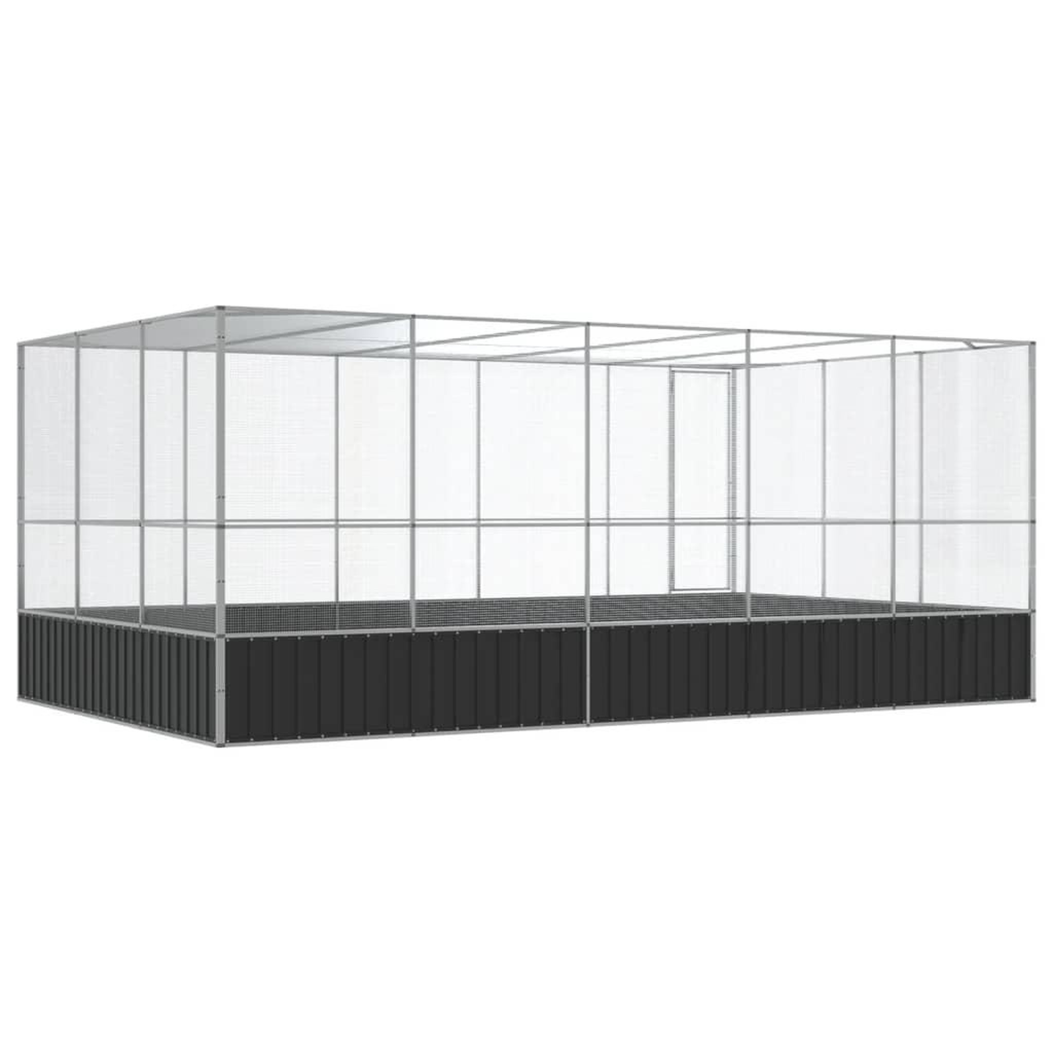 Voir la diapositive 5 : VIDAXL Voliere avec extension argente 518x307x212 cm acier