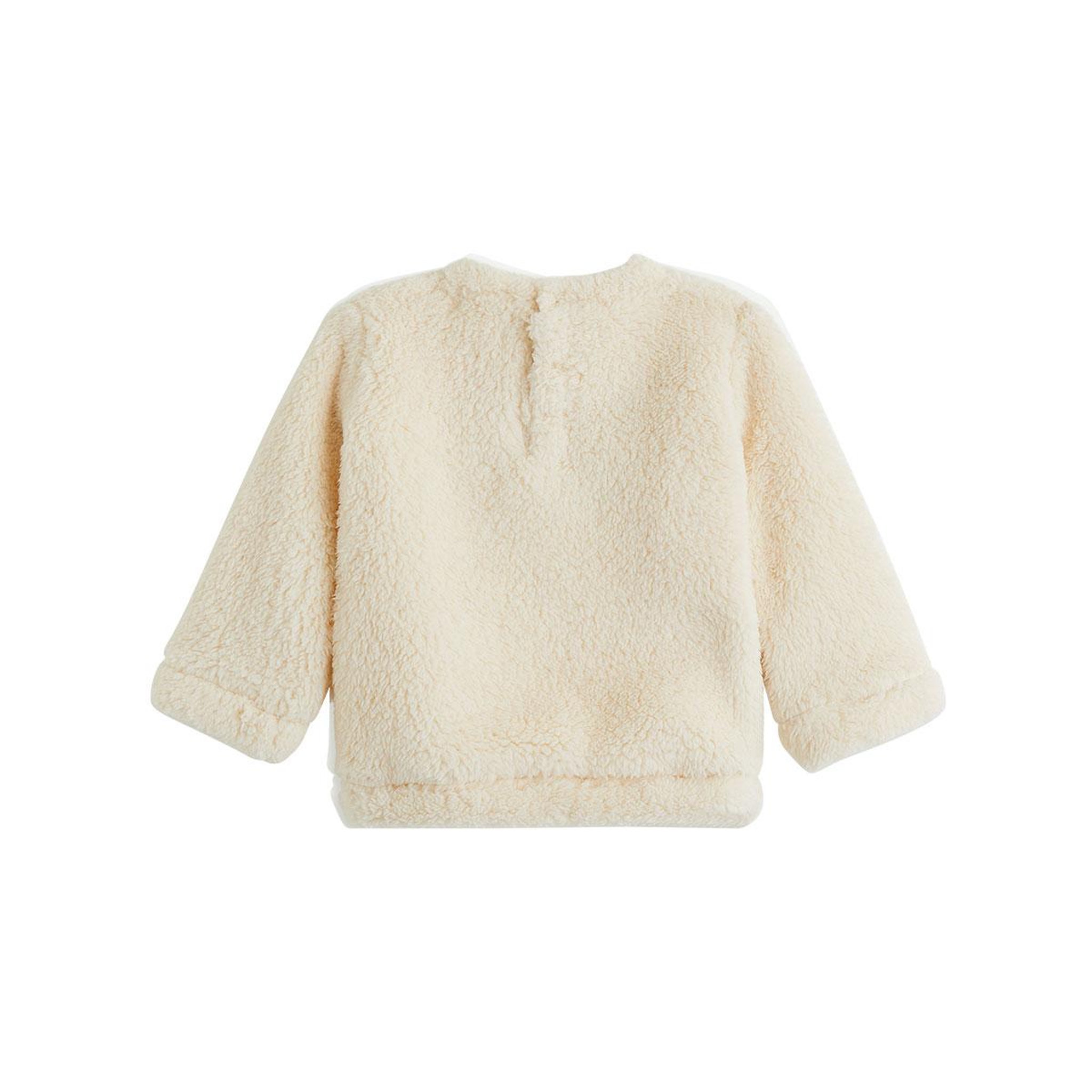 Voir la diapositive 2 : PETIT BEGUIN Sweat-shirt bébé en sherpa Grace
