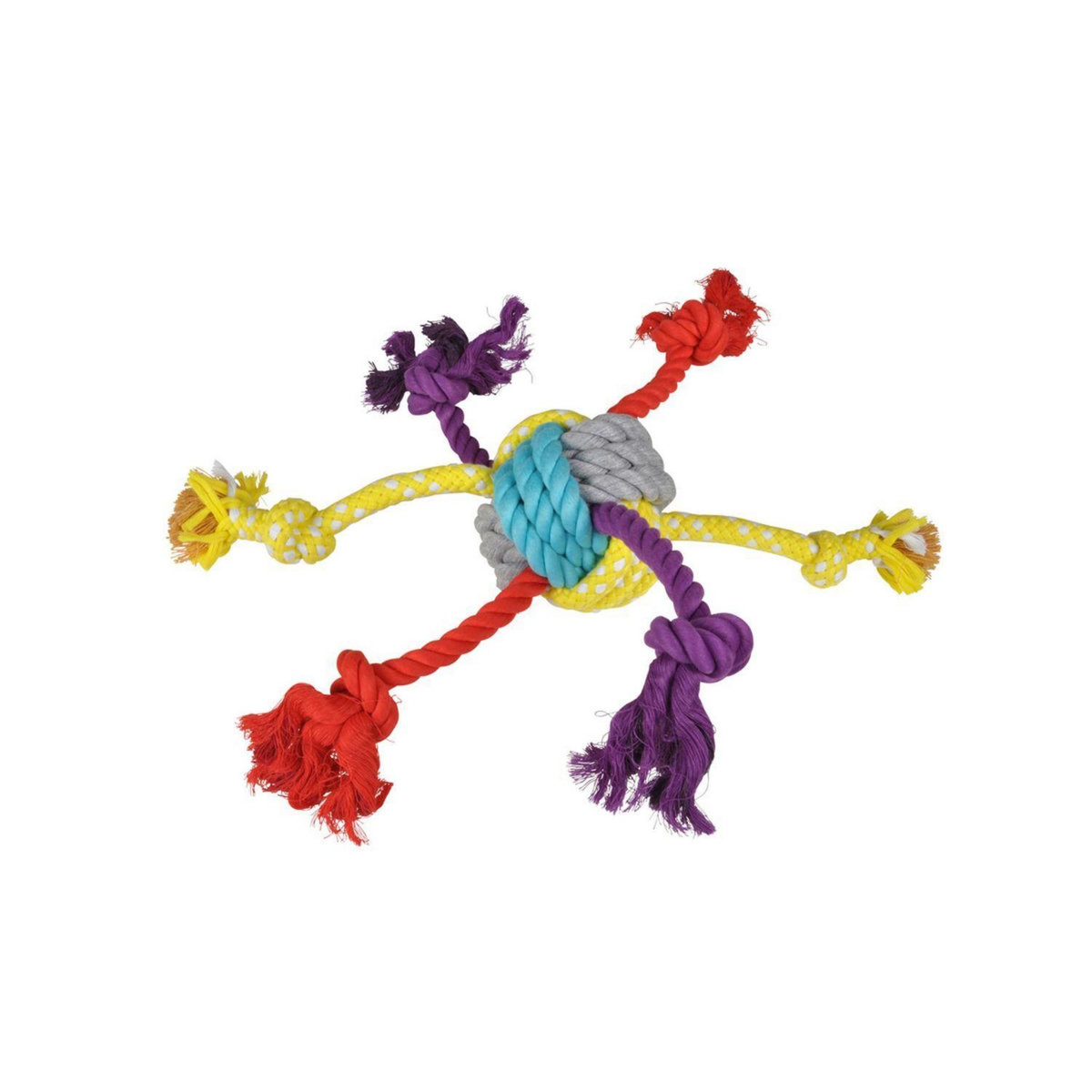 LOVE STORY Jouet corde 6 nœuds pour chien - Diamètre 30 cm